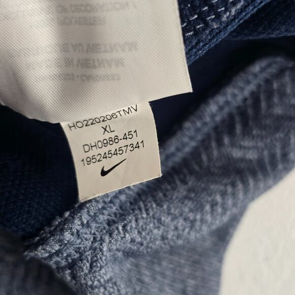 Lot of 2 Nike dri fit player half-zip golf pullover gray blue XL mens DH0986 - Picture 8 of 15